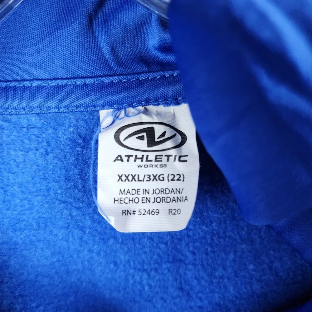 Athletic Works Hoodie Men 3XL Blue Pullover Raglan Sleeve AW41100017076‎